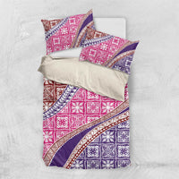 Hawaiian Quilt Pattern Bedding Set Sweet Color Mixed - Polynesian Pride