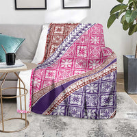 Hawaiian Quilt Pattern Blanket Sweet Color Mixed - Polynesian Pride