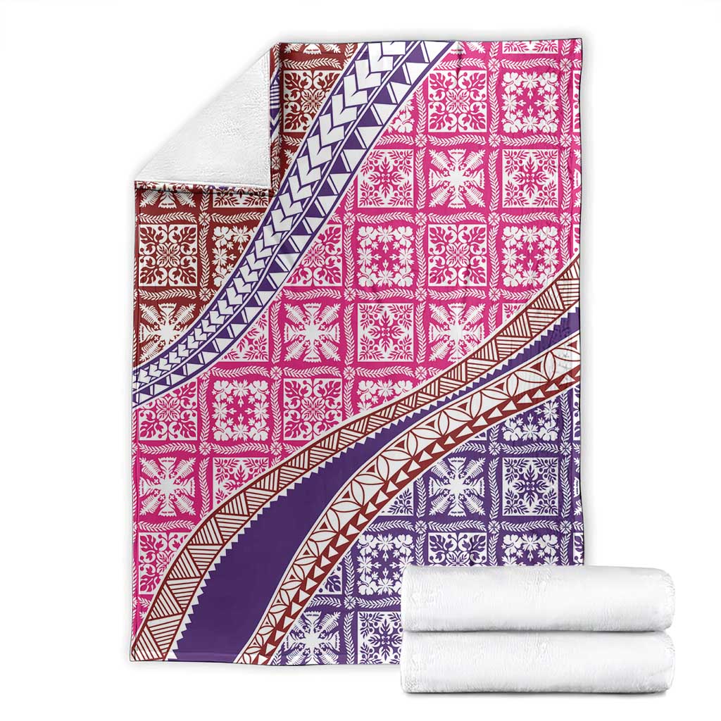 Hawaiian Quilt Pattern Blanket Sweet Color Mixed - Polynesian Pride