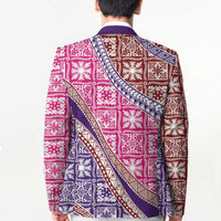Hawaiian Quilt Pattern Blazer Sweet Color Mixed - Polynesian Pride