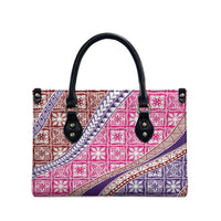 Hawaiian Quilt Pattern Leather Bag Sweet Color Mixed - Polynesian Pride