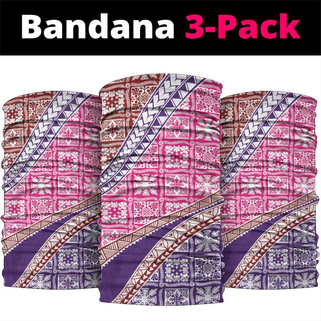 Hawaiian Quilt Pattern Neck Gaiter Sweet Color Mixed - Polynesian Pride