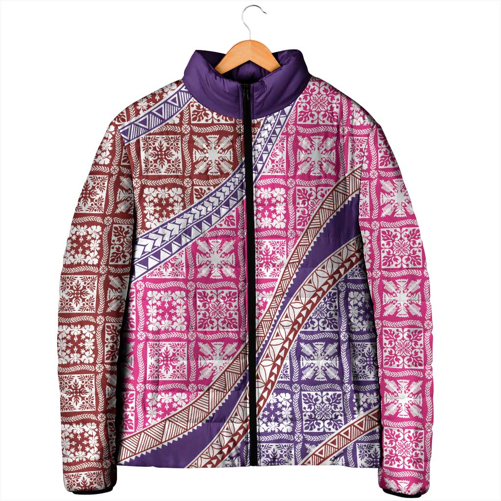 Hawaiian Quilt Pattern Padded Jacket Sweet Color Mixed - Polynesian Pride