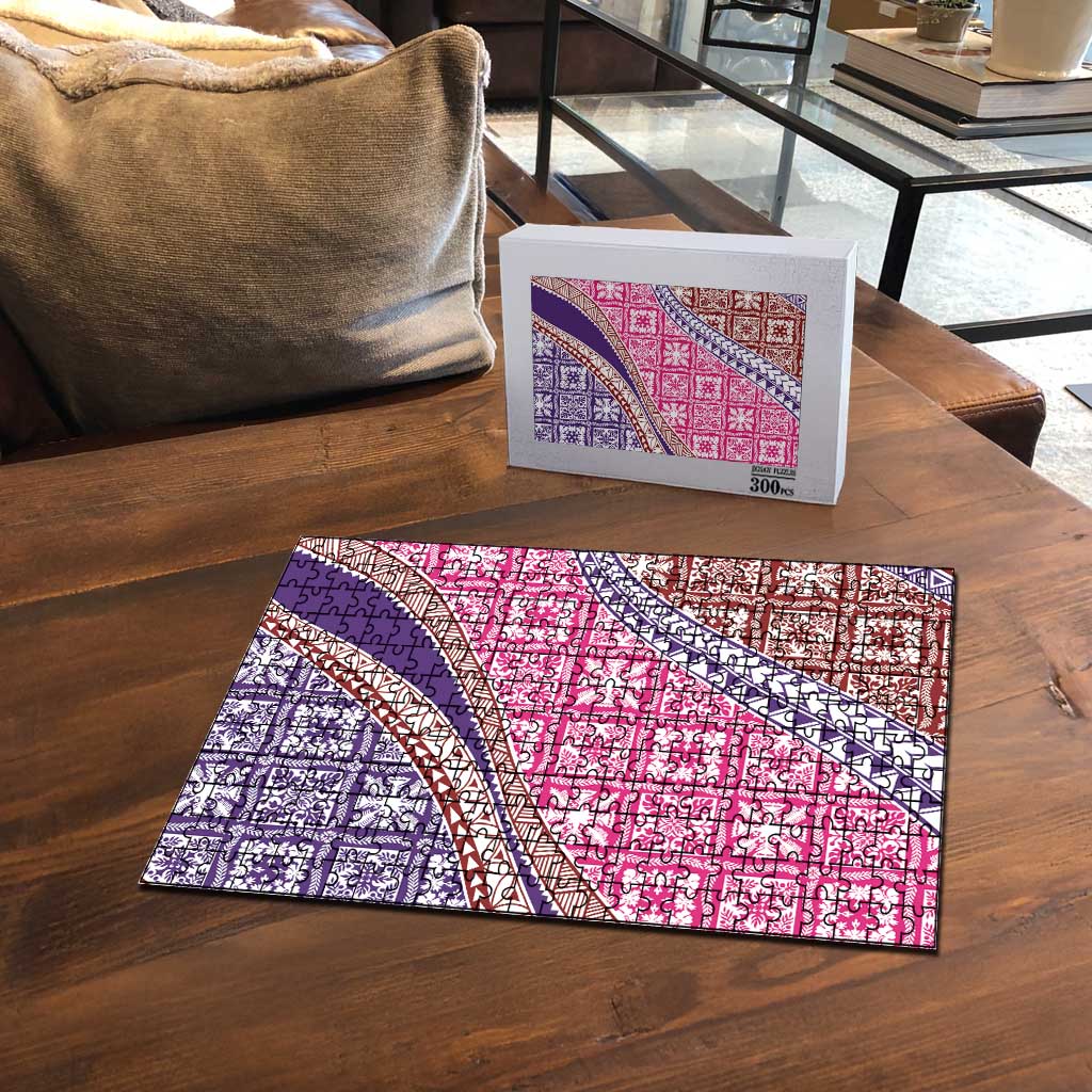 Hawaiian Quilt Pattern Puzzle Sweet Color Mixed - Polynesian Pride