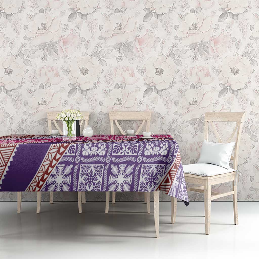 Hawaiian Quilt Pattern Tablecloth Sweet Color Mixed - Polynesian Pride