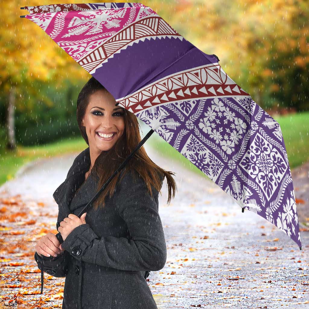 Hawaiian Quilt Pattern Umbrella Sweet Color Mixed - Polynesian Pride