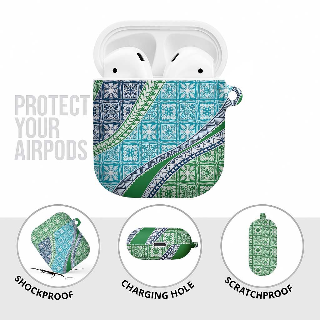 Hawaiian Quilt Pattern AirPods Case Fresh Color Mixed - Polynesian Pride