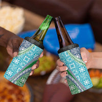 Hawaiian Quilt Pattern 4 in 1 Can Cooler Tumbler Fresh Color Mixed - Polynesian Pride