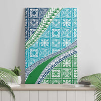 Hawaiian Quilt Pattern Canvas Wall Art Fresh Color Mixed - Polynesian Pride