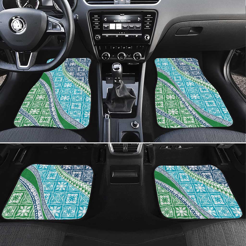 Hawaiian Quilt Pattern Car Mats Fresh Color Mixed - Polynesian Pride
