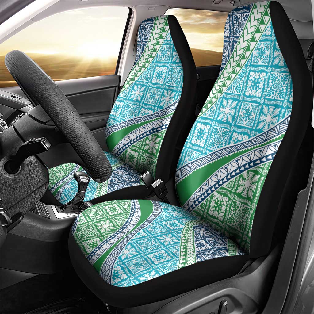 Hawaiian Quilt Pattern Car Seat Cover Fresh Color Mixed - Polynesian Pride
