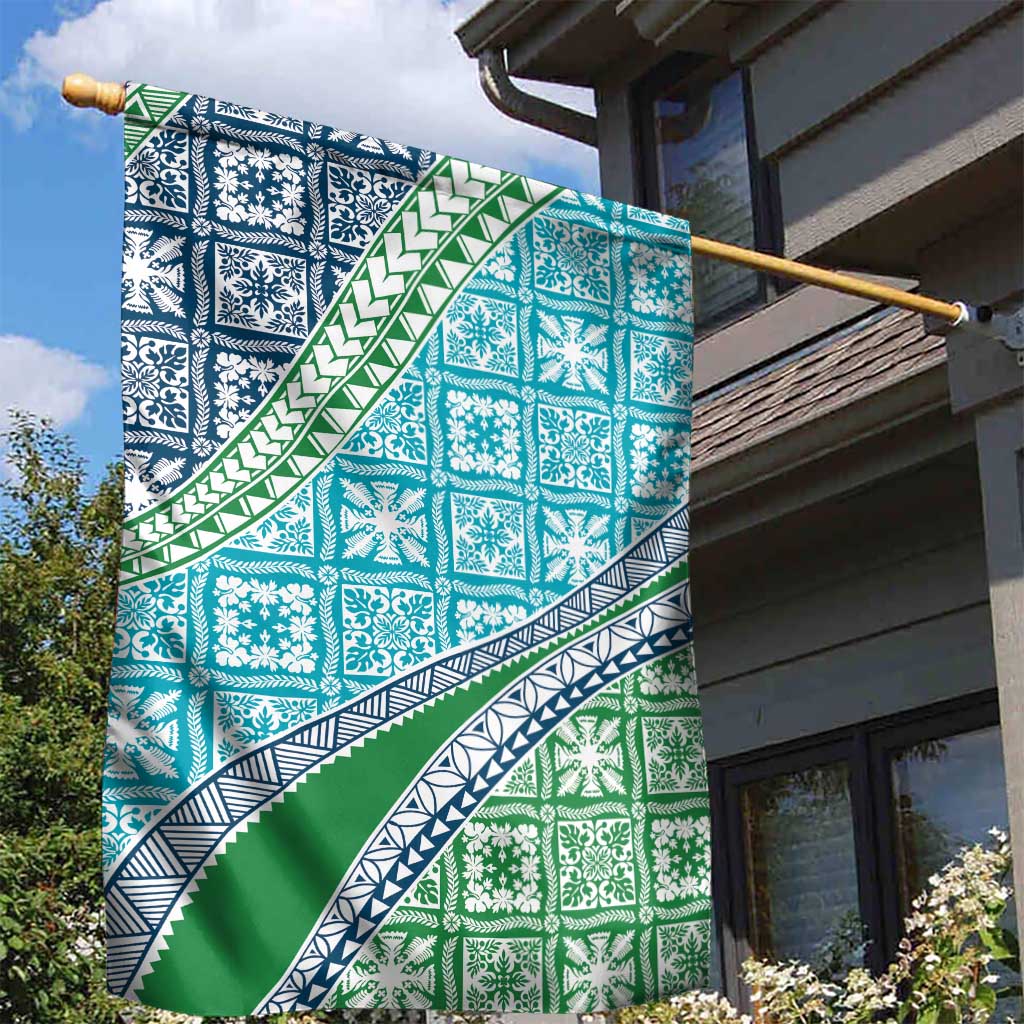 Hawaiian Quilt Pattern Garden Flag Fresh Color Mixed - Polynesian Pride