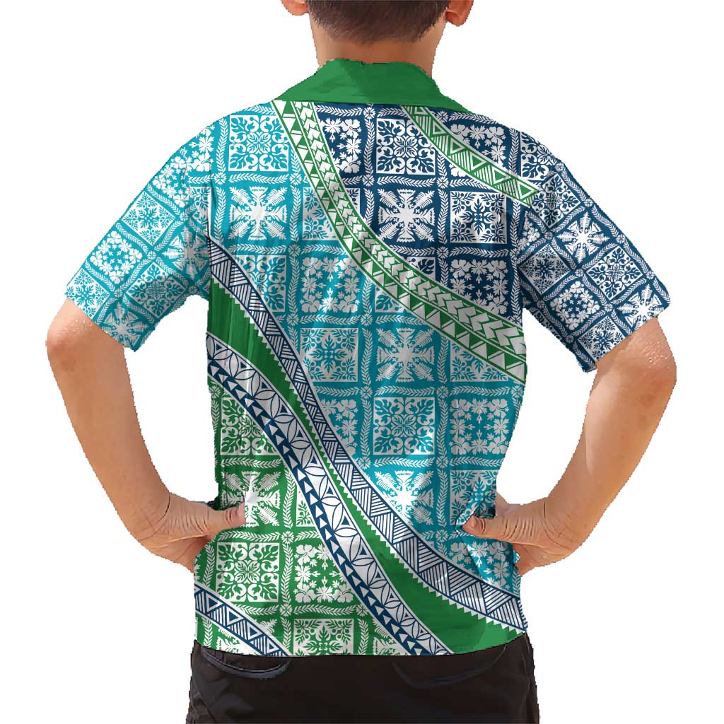 Hawaiian Quilt Pattern Hawaiian Shirt Fresh Color Mixed - Polynesian Pride