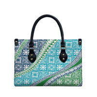 Hawaiian Quilt Pattern Leather Bag Fresh Color Mixed - Polynesian Pride