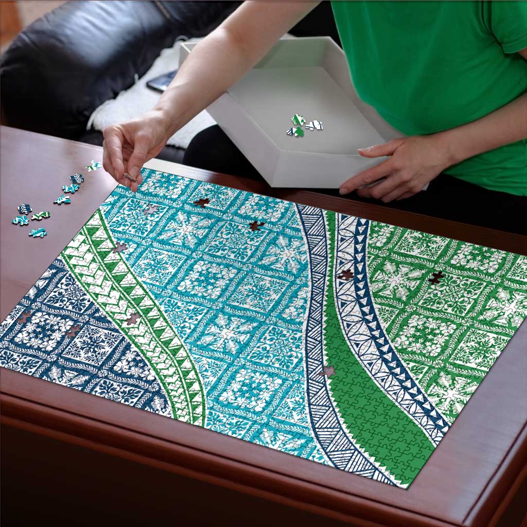 Hawaiian Quilt Pattern Puzzle Fresh Color Mixed - Polynesian Pride