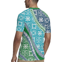 Hawaiian Quilt Pattern Rugby Jersey Fresh Color Mixed - Polynesian Pride