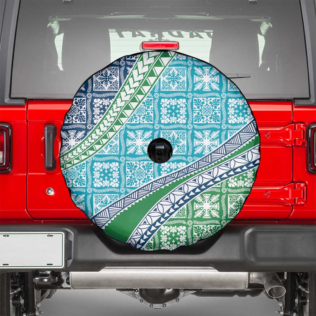 Hawaiian Quilt Pattern Spare Tire Cover Fresh Color Mixed - Polynesian Pride