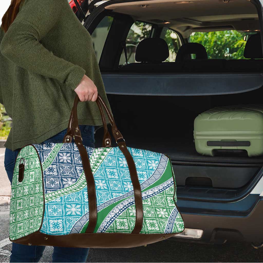 Hawaiian Quilt Pattern Travel Bag Fresh Color Mixed - Polynesian Pride