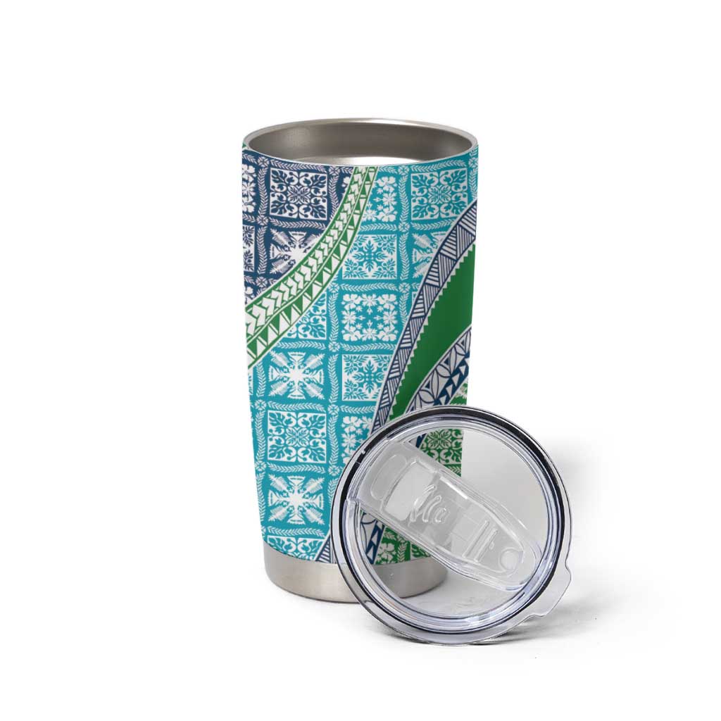 Hawaiian Quilt Pattern Tumbler Cup Fresh Color Mixed - Polynesian Pride
