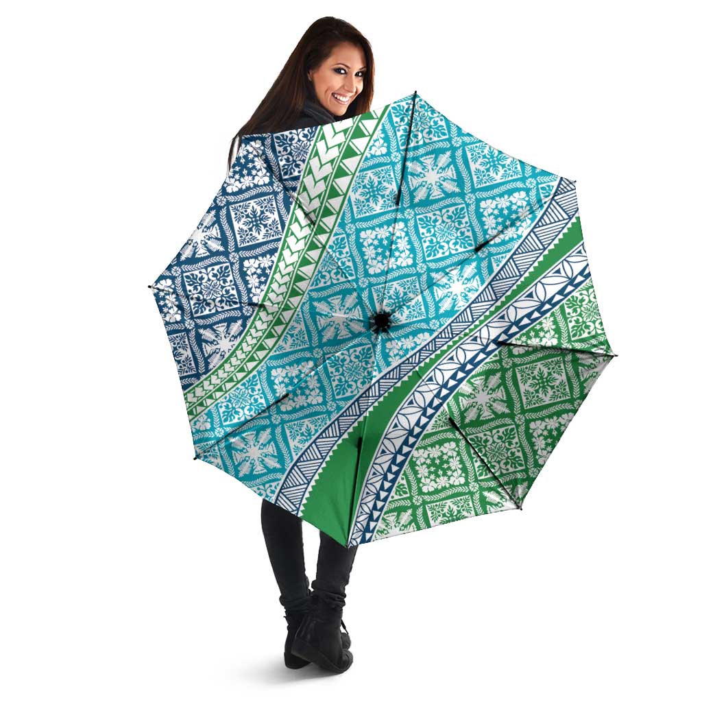 Hawaiian Quilt Pattern Umbrella Fresh Color Mixed - Polynesian Pride