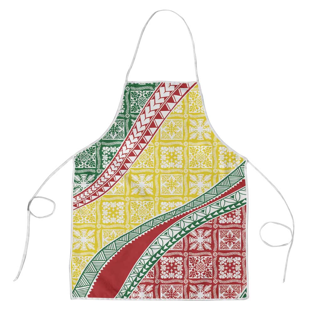 Hawaiian Quilt Pattern Apron Special Color Mixed - Polynesian Pride