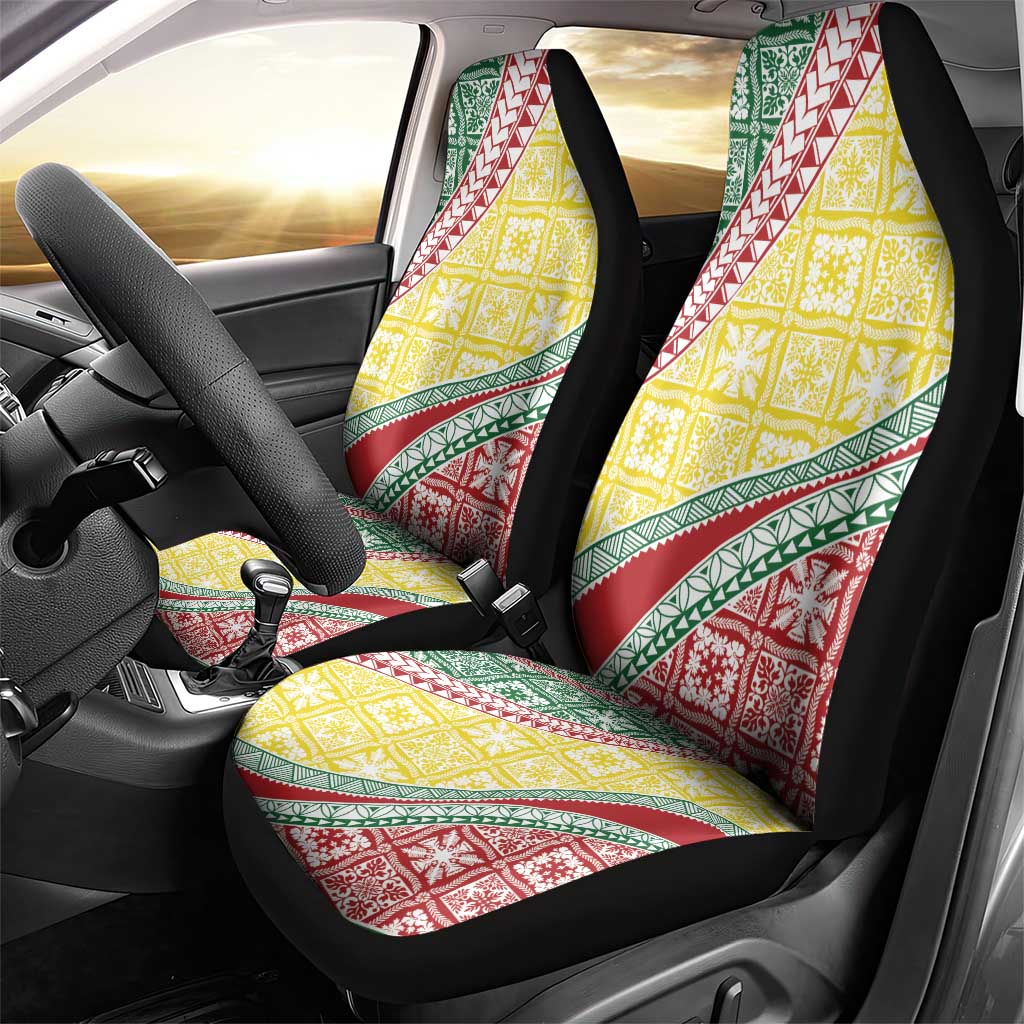 Hawaiian Quilt Pattern Car Seat Cover Special Color Mixed - Polynesian Pride