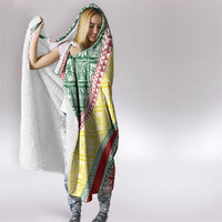 Hawaiian Quilt Pattern Hooded Blanket Special Color Mixed - Polynesian Pride