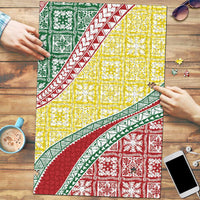 Hawaiian Quilt Pattern Puzzle Special Color Mixed - Polynesian Pride