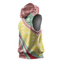 Hawaiian Quilt Pattern Sleeveless Hoodie Special Color Mixed - Polynesian Pride