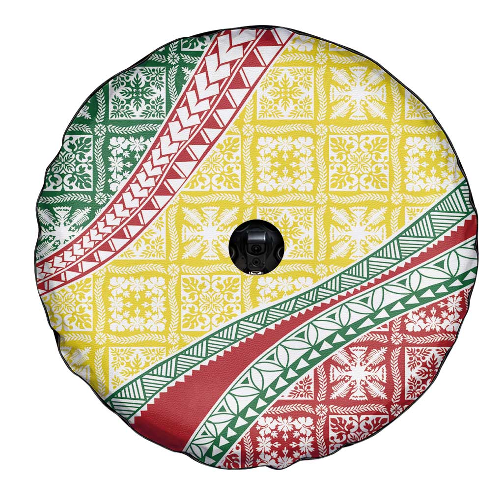 Hawaiian Quilt Pattern Spare Tire Cover Special Color Mixed - Polynesian Pride