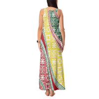 Hawaiian Quilt Pattern Tank Maxi Dress Special Color Mixed - Polynesian Pride