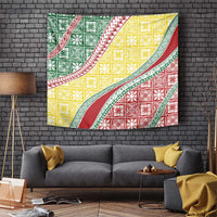 Hawaiian Quilt Pattern Tapestry Special Color Mixed - Polynesian Pride