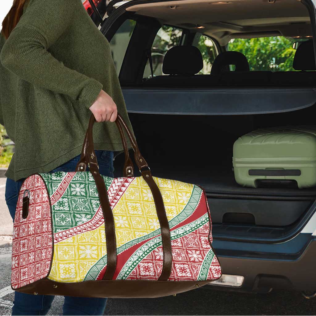 Hawaiian Quilt Pattern Travel Bag Special Color Mixed - Polynesian Pride