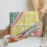 Hawaiian Quilt Pattern Wrapping Paper Special Color Mixed - Polynesian Pride