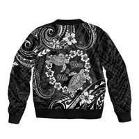 Polynesian Turtle Valentine Bomber Jacket You And Me Hibiscus Heart LT01 - Polynesian Pride
