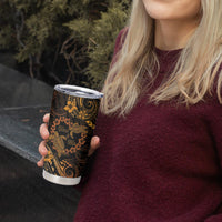 Polynesian Turtle Valentine Tumbler Cup You And Me Gold Hibiscus Heart