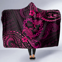 Polynesian Turtle Valentine Hooded Blanket You And Me Pink Hibiscus Heart LT01 - Polynesian Pride