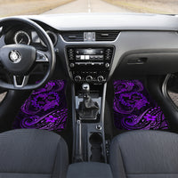 Polynesian Turtle Valentine Car Mats You And Me Purple Hibiscus Heart LT01 - Polynesian Pride