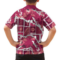 Hawaii Japanese Culture Pink Family Matching Off Shoulder Short Dress and Hawaiian Shirt Spring Cranes Aloha Pattern
