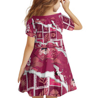 Hawaii Japanese Culture Pink Family Matching Summer Maxi Dress and Hawaiian Shirt Spring Cranes Aloha Pattern