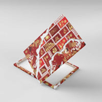 Hawaii Japanese Culture Red Canvas Wall Art Spring Cranes Aloha Pattern