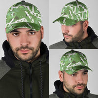 Hawaii Japanese Culture Sage Green Classic Cap Spring Cranes Aloha Pattern