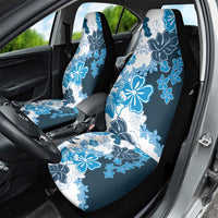 Blue Hibiscus Plumeria Floral Car Seat Cover - Polynesian Pride