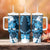 Blue Hibiscus Plumeria Floral Tumbler With Handle - Polynesian Pride