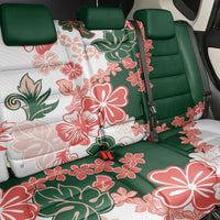 Green Orange Hibiscus Plumeria Floral Back Car Seat Cover - Polynesian Pride