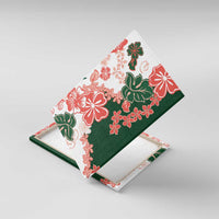 Green Orange Hibiscus Plumeria Floral Canvas Wall Art - Polynesian Pride