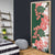 Green Orange Hibiscus Plumeria Floral Door Cover - Polynesian Pride