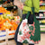 Green Orange Hibiscus Plumeria Floral Grocery Bag - Polynesian Pride
