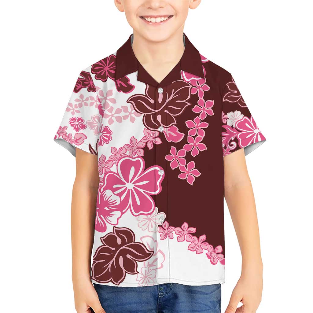 Pink Hibiscus Plumeria Floral Hawaiian Shirt LT01 - Polynesian Pride