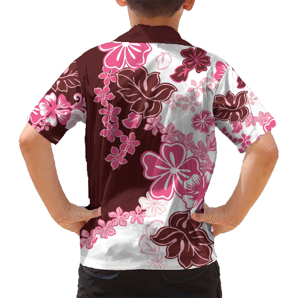 Pink Hibiscus Plumeria Floral Hawaiian Shirt LT01 - Polynesian Pride